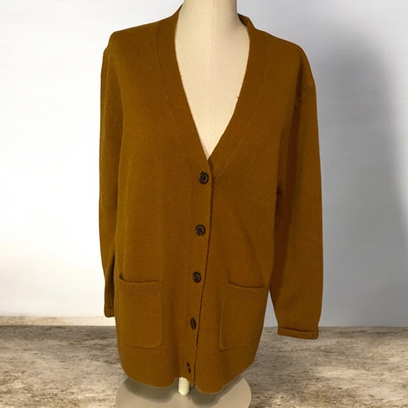 PENDELTON WASHABLE 100% SHETLAND WOOL BOYFRIEND CARDIGAN SWEATER MEDIUM EUC - Picture 5 of 16